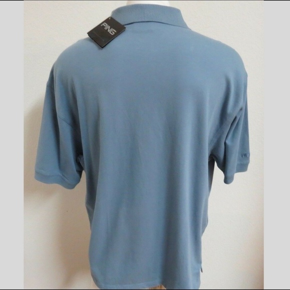 New XL Blue Ping Mens Cotton #D14 Golf Polo - Picture 8 of 9